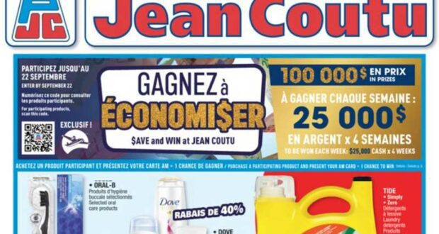 Circulaire Jean Coutu du 1 septembre au 7 septembre 2022