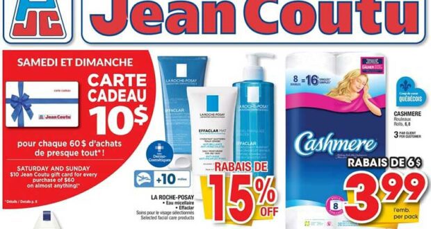 Circulaire Jean Coutu du 18 août au 24 août 2022