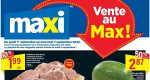 Circulaire Maxi du 1 septembre au 7 septembre 2022