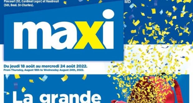 Circulaire Maxi du 18 août au 24 août 2022