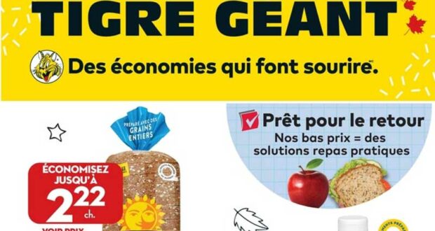 Circulaire Tigre Géant du 17 août au 23 août 2022