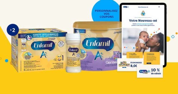 Coupons Rabais Enfamil Économisez jusqu’à 500 $