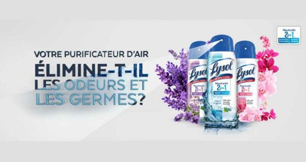 Essayez le purificateur d’air Lysol NeutraAir 2in1