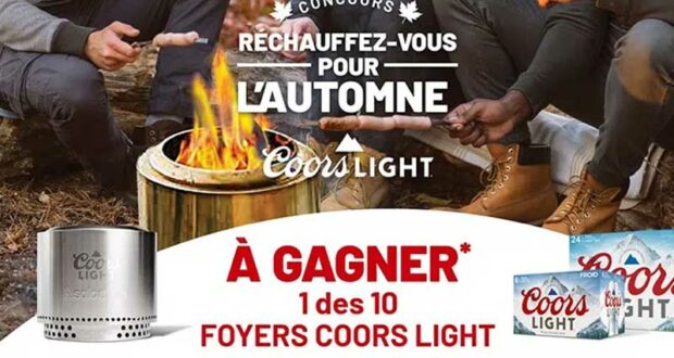 Gagnez 10 foyers Coors Light