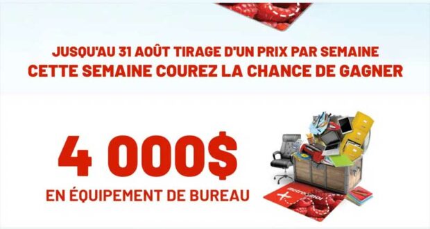 Gagnez 4000 $ en équipement de bureau