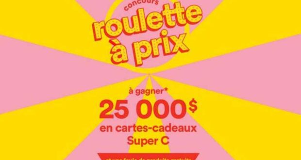 Gagnez 5 cartes-cadeaux super C de 5000 $ chacune