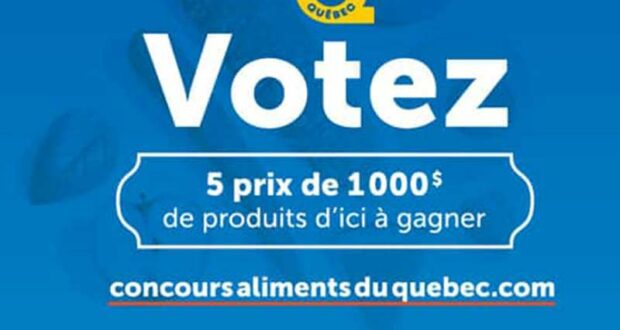 Gagnez 5 prix de 1000 $ de produits alimentaires