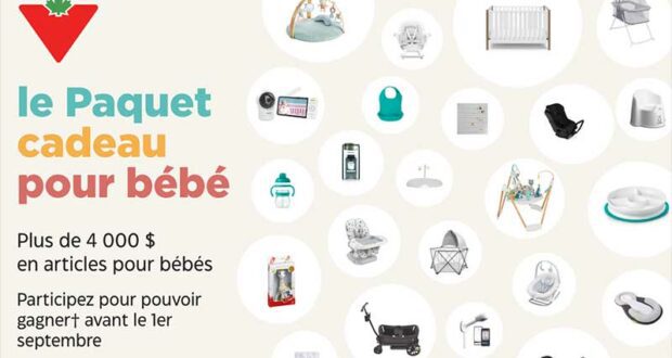 Gagnez Un paquet cadeau pour bébé (Valeur de 4211 $)