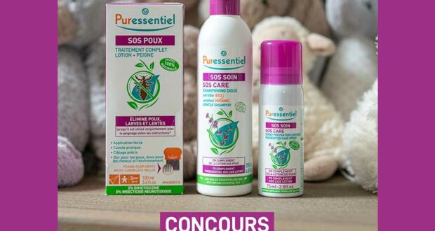 Gagnez un assortiment de produits SOS POUX de Puressentiel