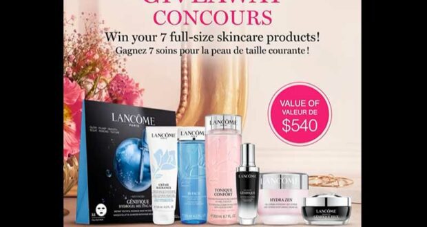 Gagnez un ensemble de 7 produits Lancôme (540 $)