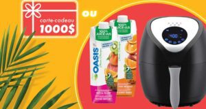 Gagnez une Carte-cadeau de 1000 $ OU une Friteuse à Air Chaud