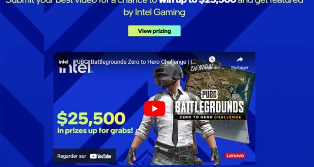Ganez 25500 $ en prix chez Intel Gaming