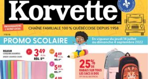 Korvette Circulaire du 14 juillet au 4 septembre 2022
