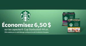 Rabais de 6.50 $ sur les capsules K-Cup Starbucks 44