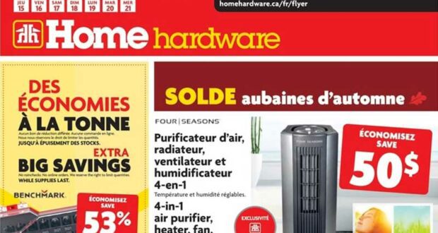 Circulaire Home Hardware du 15 septembre au 21 septembre 2022