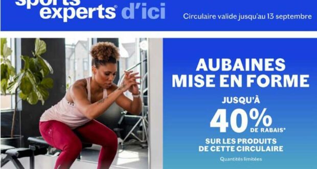 Sports Experts Circulaire du 31 août au 13 septembre 2022