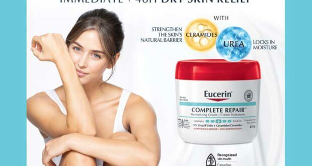 Échantillons gratuits de la crème hydratante Repair Eucerin