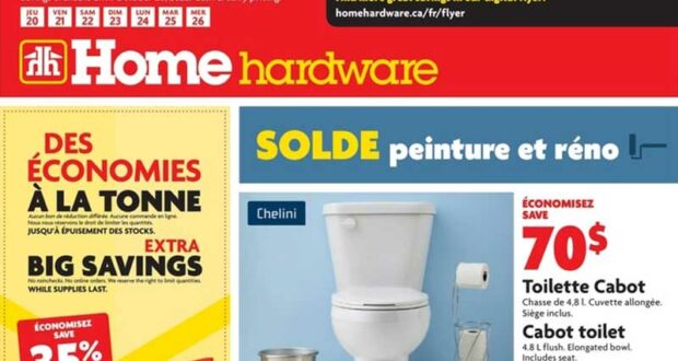 Circulaire Home Hardware du 20 octobre au 26 octobre 2022