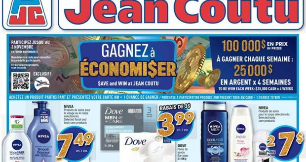 Circulaire Jean Coutu du 13 octobre au 19 octobre 2022