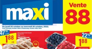 Circulaire Maxi du 20 octobre au 26 octobre 2022