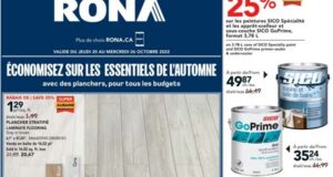 Circulaire Rona du 20 octobre au 26 octobre 2022