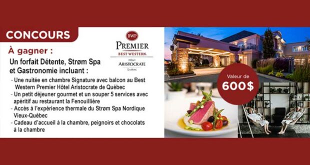 Gagnez Un forfait Détente Strøm Spa et Gastronomie de 600 $
