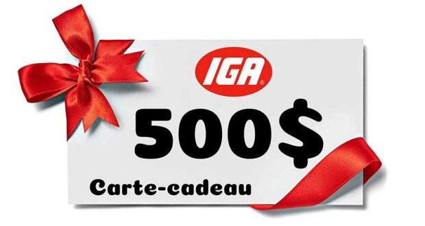 Gagnez Une carte cadeau IGA de 500 $