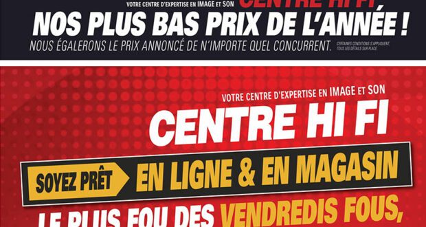 Circulaire Centre HI-FI du 25 novembre au 1er décembre 2022