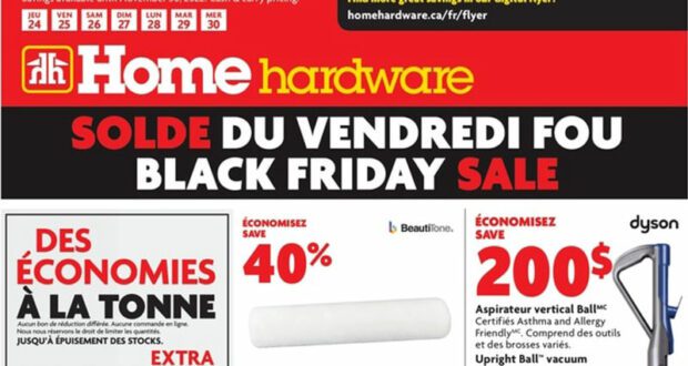 Circulaire Home Hardware du 25 novembre au 1er décembre 2022