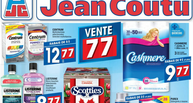 Circulaire Jean Coutu du 10 novembre au 16 novembre 2022