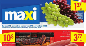 Circulaire Maxi du 10 novembre au 16 novembre 2022