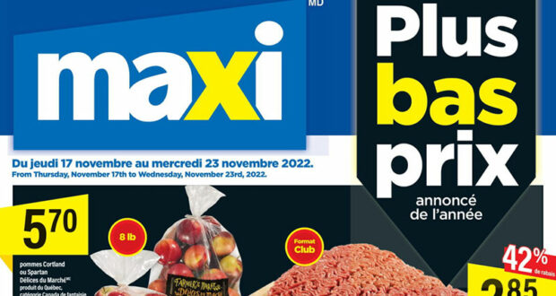 Circulaire Maxi du 17 novembre au 23 novembre 2022