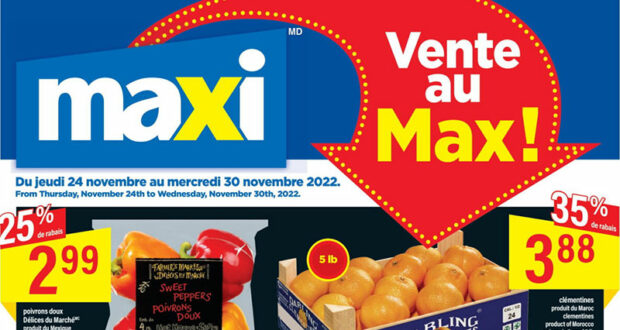 Circulaire Maxi du 24 novembre au 30 novembre 2022