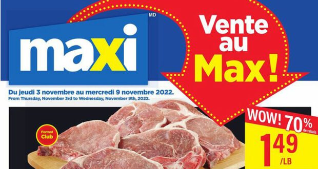 Circulaire Maxi du 3 novembre au 9 novembre 2022