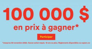 Gagnez 100 cartes cadeaux épicerie de 1000 $ chacune