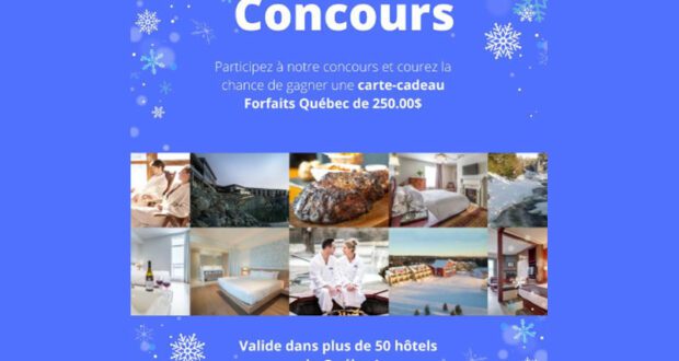 Gagnez Une carte-cadeau Forfaits Québec de 250 $