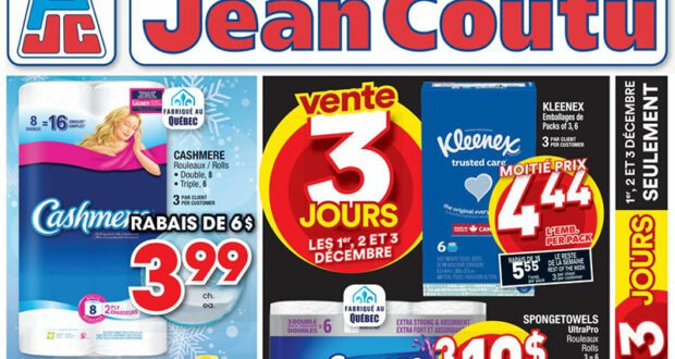 Jean Coutu Circulaire du 1 décembre au 7 décembre 2022