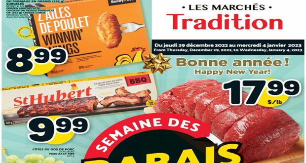 Circulaire Marchés Tradition du 29 décembre au 4 janvier 2023