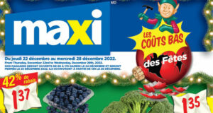 Circulaire Maxi du 22 décembre au 28 décembre 2022
