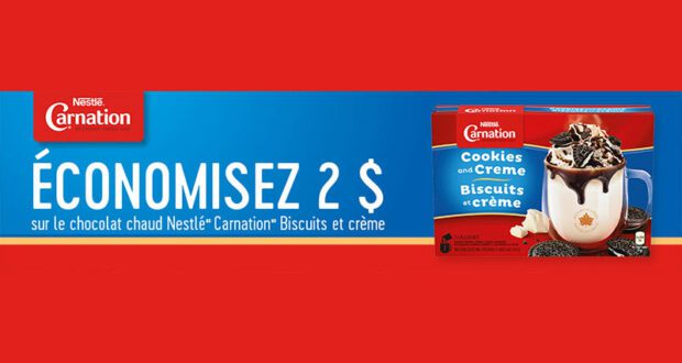 Coupon de 2$ sur le chocolat chaud Nestlé