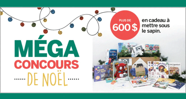 600 $ en cadeaux à mettre sous le sapin