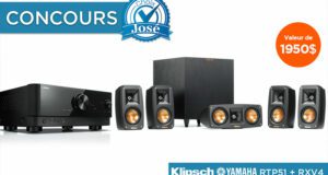 Gagnez un ensemble audio et cinéma Klipsch et Yamaha de 1950$