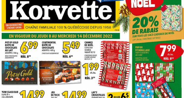 Korvette Circulaire du 8 décembre au 14 décembre 2022