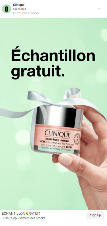 Soin 100H Moisture Surge de Clinique