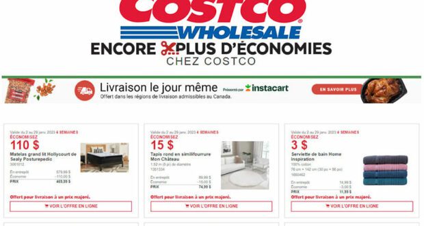 Circulaire Costco du 2 janvier au 29 janvier 2023