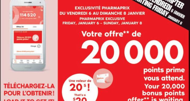 Circulaire Pharmaprix du 7 janvier au 13 janvier 2023