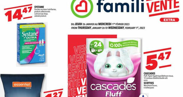 Familiprix Circulaire du 26 janvier au 1 février 2023