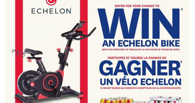 Gagnez 15 vélos d’exercice Echelon de 1300 $ chacun