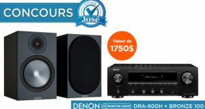 Gagnez Un récepteur stéréo + une paire de haut-parleurs (1750 $)