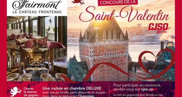 Gagnez un séjour pour 2 personnes au Château Frontenac (800 $)